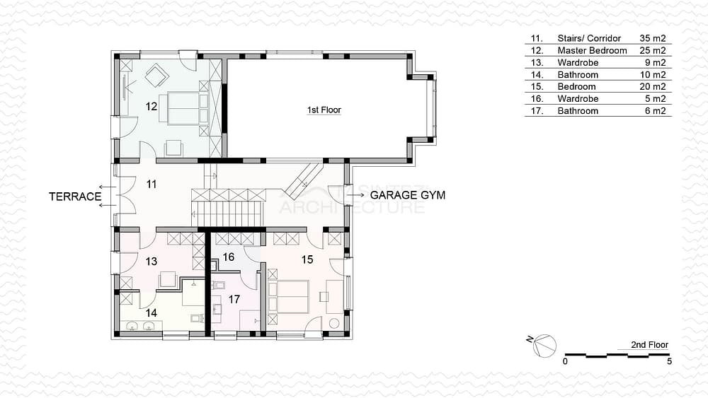 M-Sintez Architecture Plans Boyana Mansion 2nd Floor